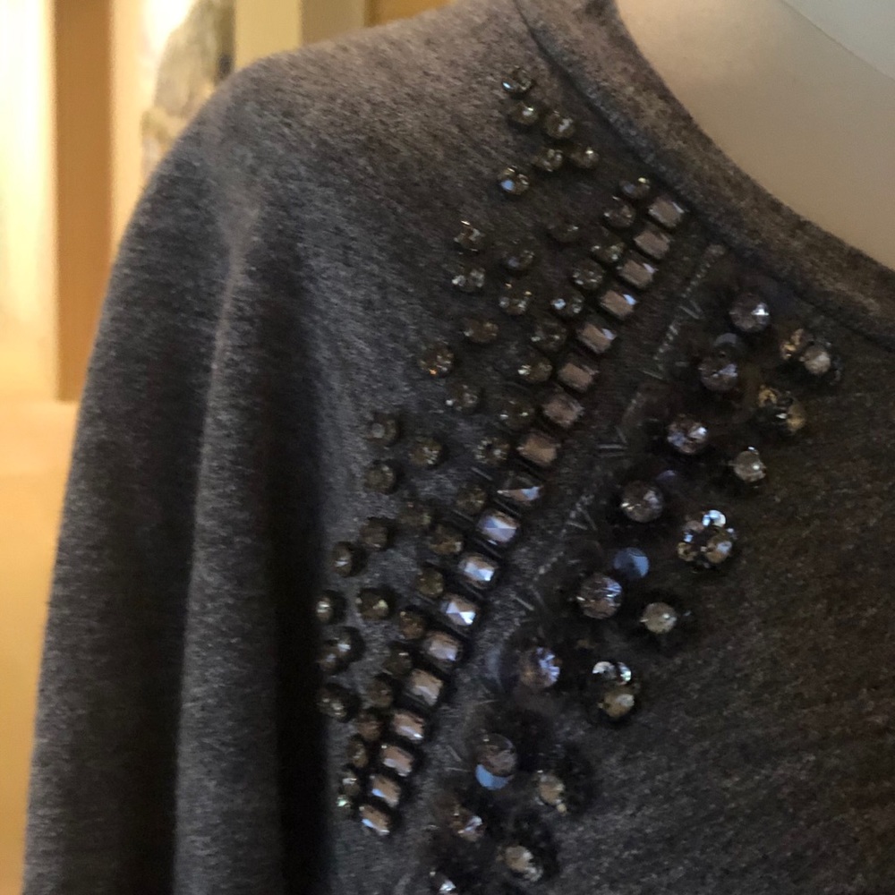 J. Crew Sweatshirt w/ Rhinestone Embellishments 💖